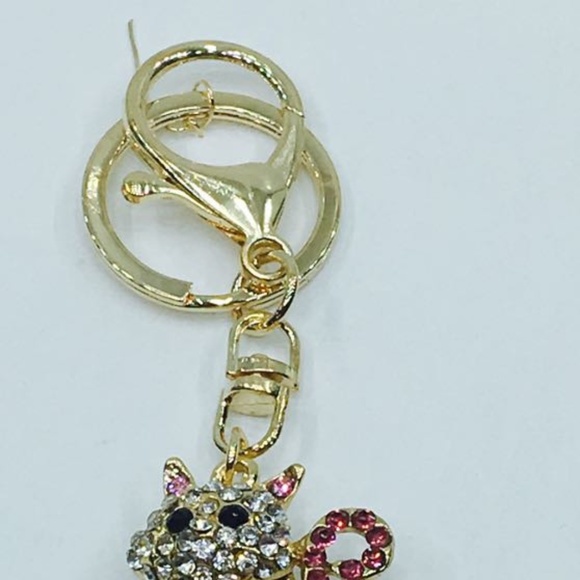 CLASSY KEYCHAIN- CUTE CAT. NEW! - Picture 2 of 2